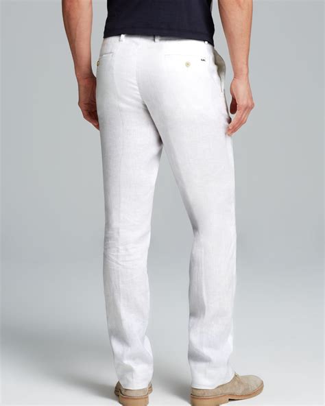 michael kors tailored fit white pants men|Michael Kors jogger suit.